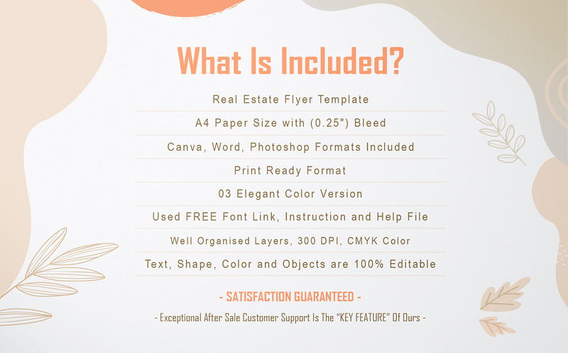 Real Estate Flyer Design Template Canva & Word - Features Image 2