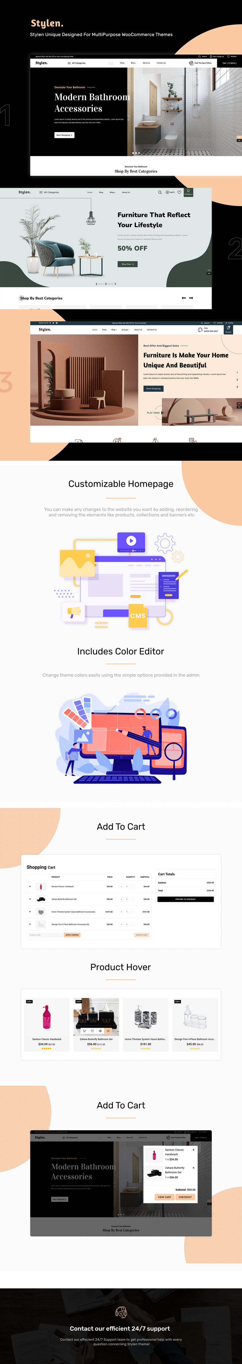 Stylen - Мебель и интерьер WordPress Woocommerce Шаблон - Features Image 1