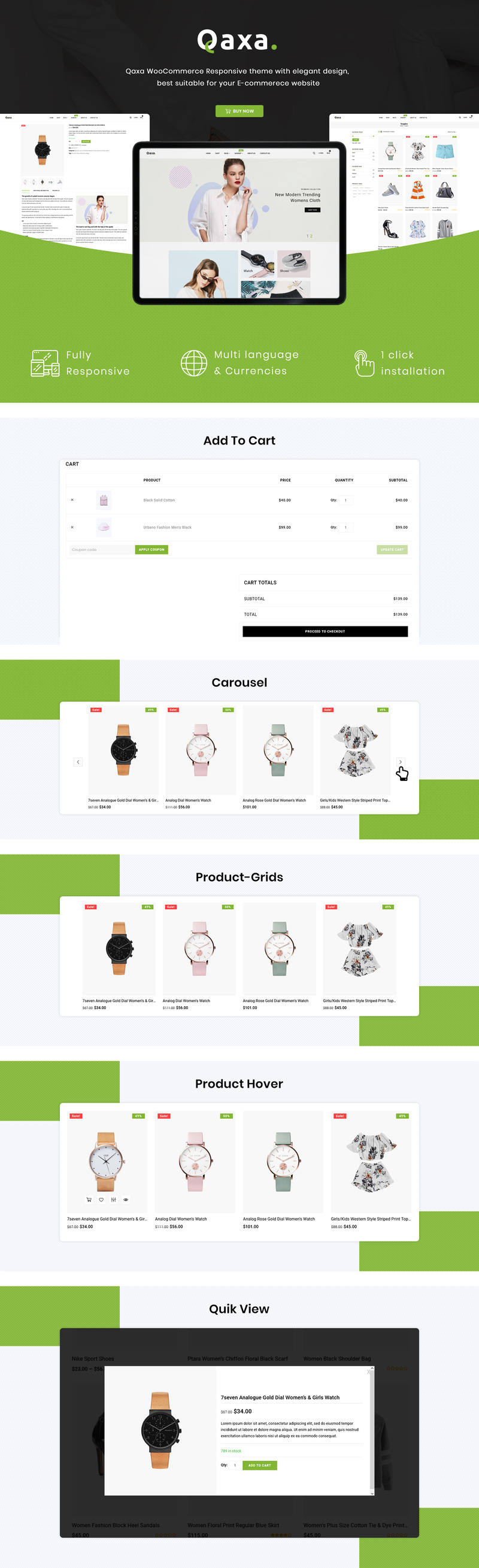 Qaxa – téma WooCommerce obchodu citlivého na módu - Features Image 1