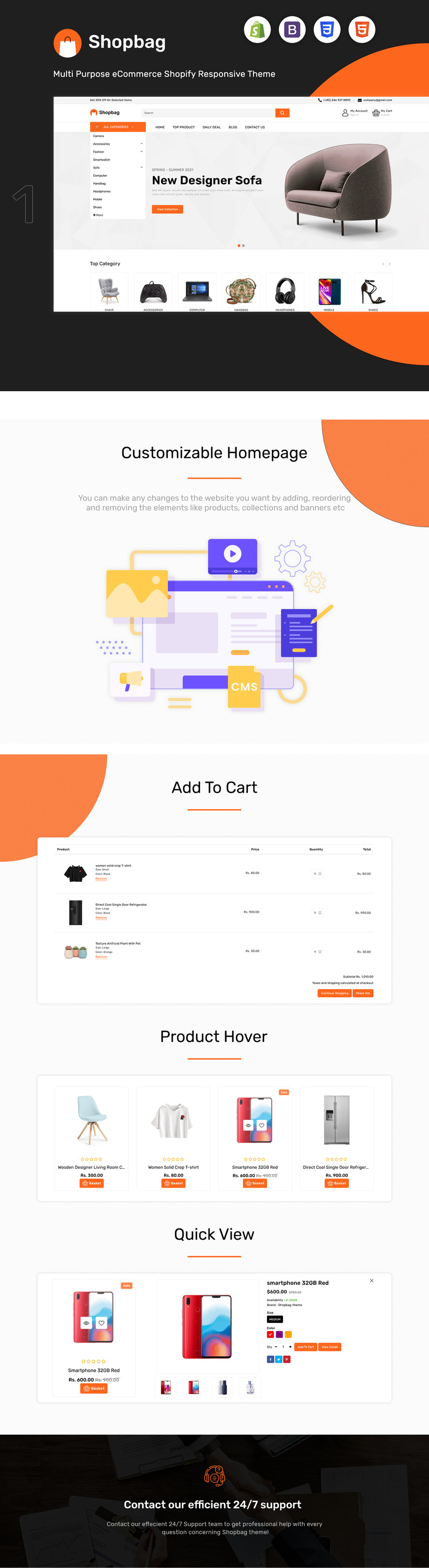 Shopbag - Multipurpose Furniture Shopify Theme - Features Image 1