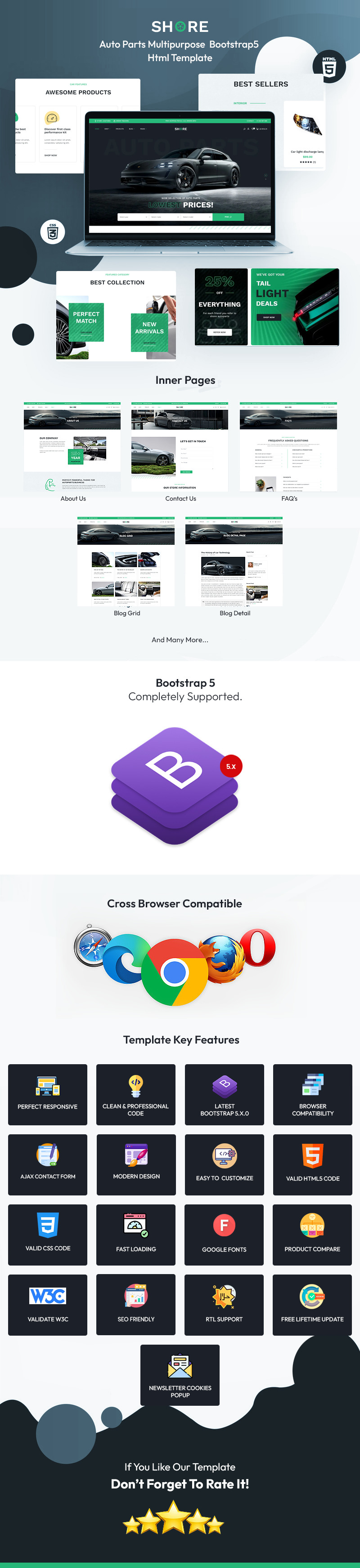 Shore - Auto Parts Multipurpose Bootstrap5 Html Template - Features Image 1