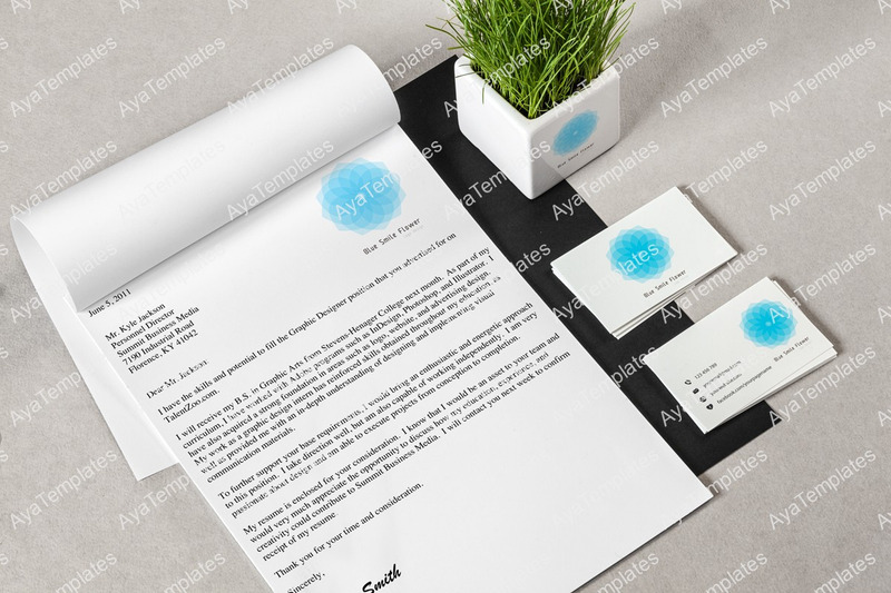 Blue Smile Flower Logo Design - Features Image 3
