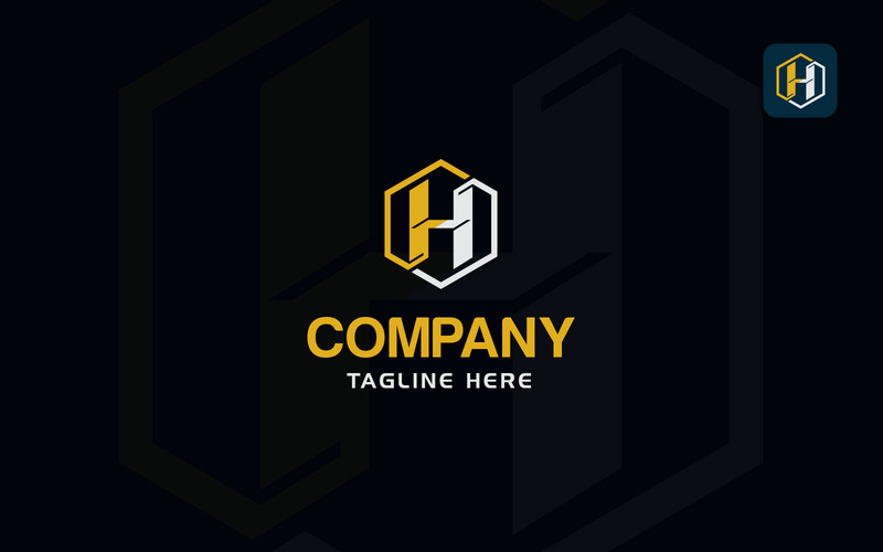 Plantilla de diseño de logotipo hexagonal letra H - Características Imagen 1