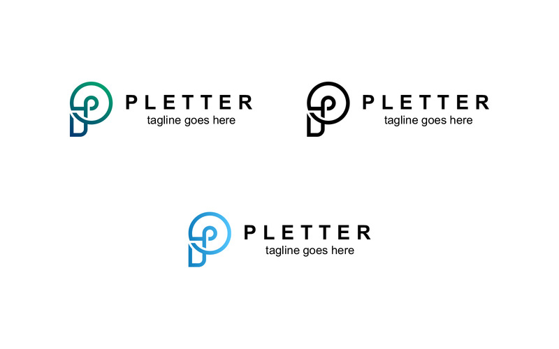 Litera P Logo Design Vector - Obraz funkcji 4