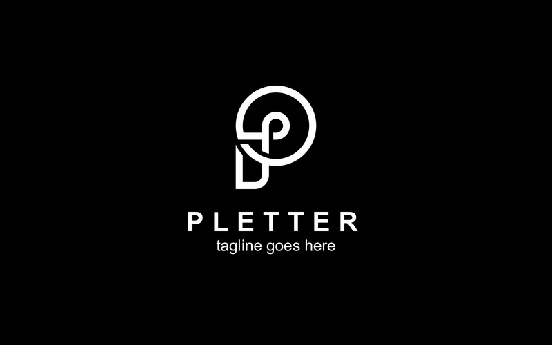 Litera P Logo Design Vector - Obraz funkcji 2
