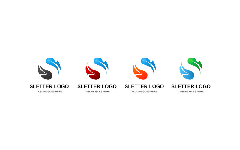 Bokstaven S logotypdesign vektor V2 - Features Image 1