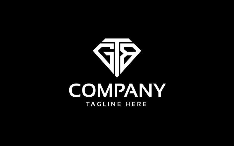 Concepto de diamante de diseño de logotipo TGB o GTB - Características Imagen 1