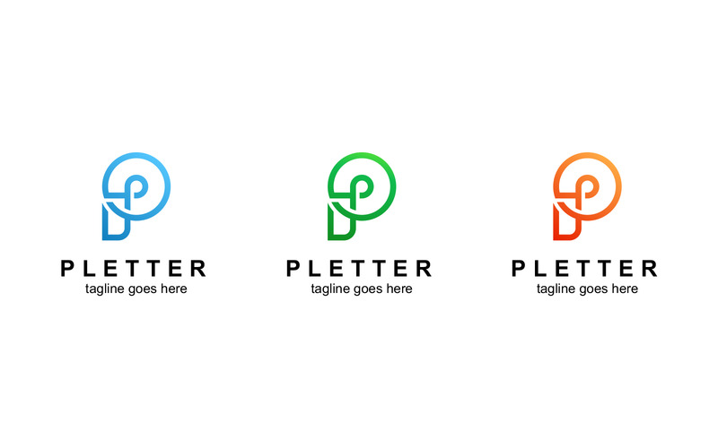 Litera P Logo Design Vector - Obraz funkcji 1