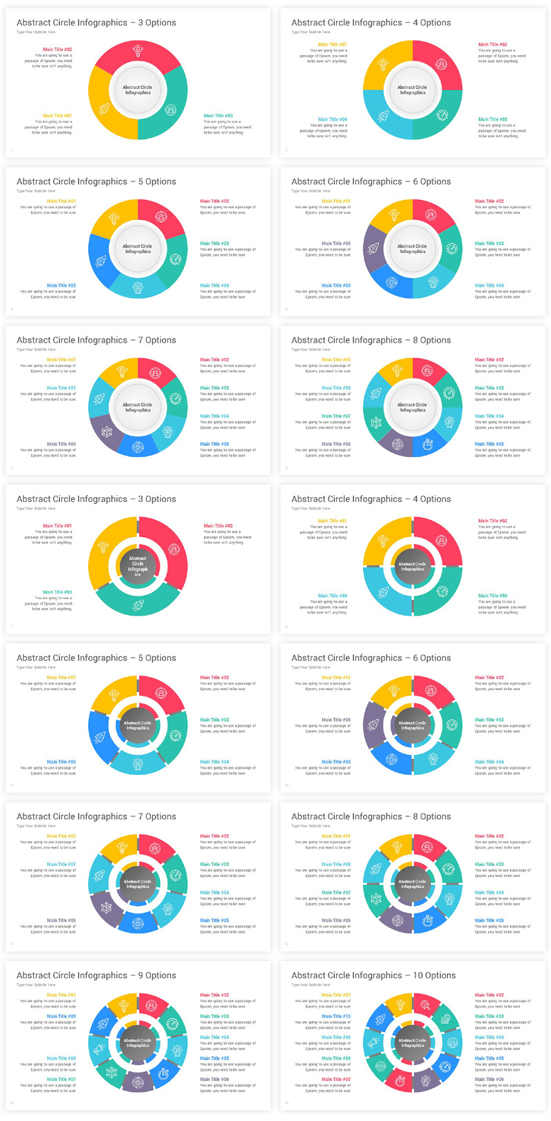 Modelli di presentazioni Google di infografica circolare astratta - Caratteristiche Immagine 1