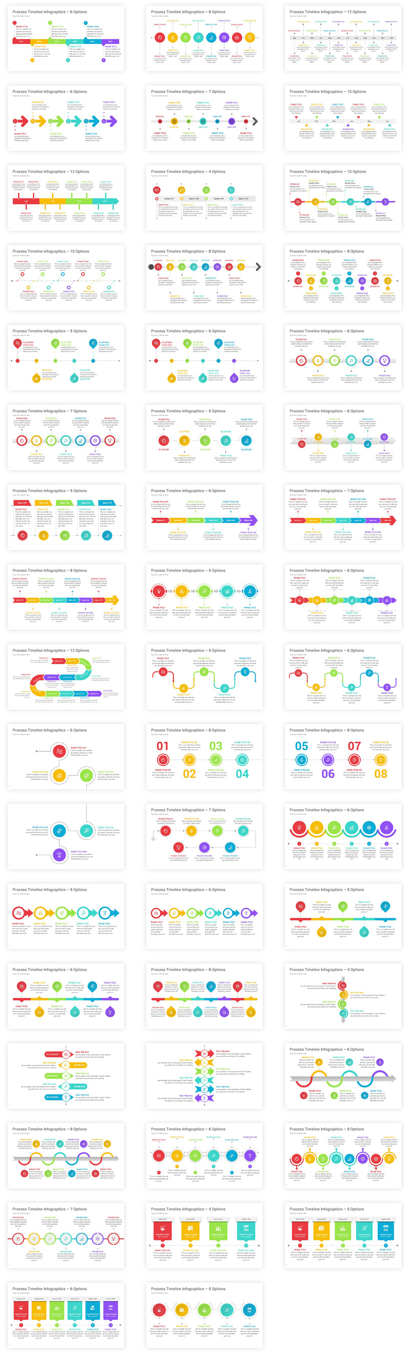 Process Timeline Infographics Keynote-mallar - Features Image 1