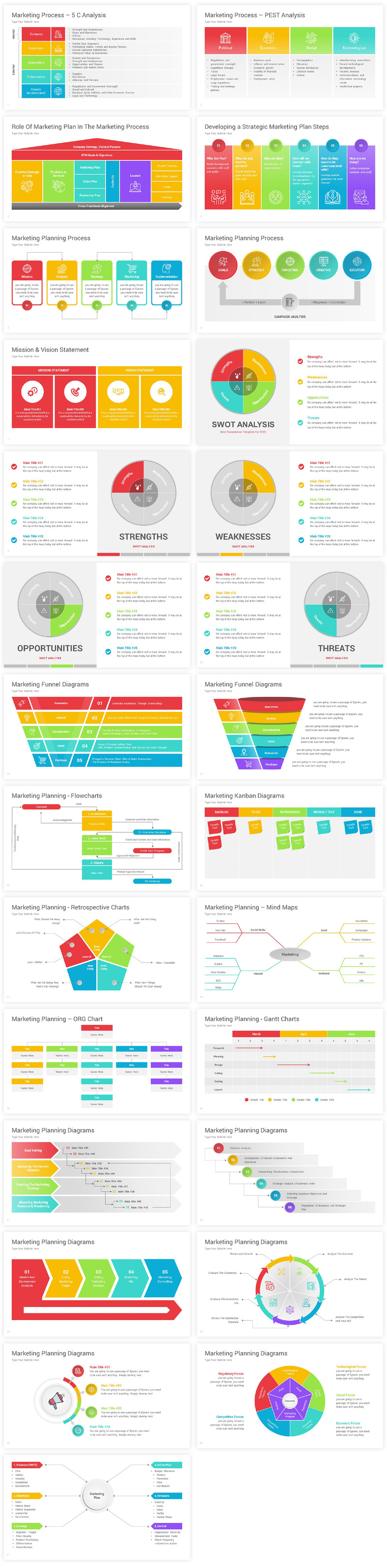 Processo di marketing Modelli di Presentazioni Google - Caratteristiche Immagine 1