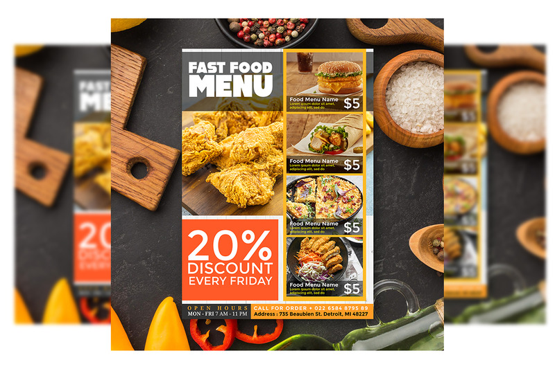 Restaurant Food Menu Design - Features Image 3