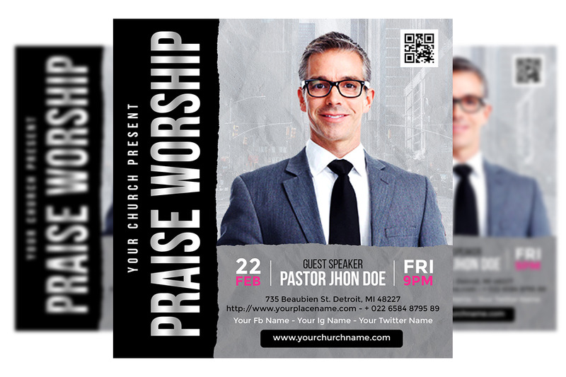 Chruch Flyer Template Design #6 - Features Image 3
