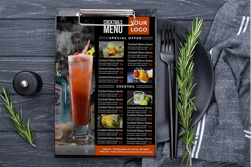 Menu dei cocktail - Modello di volantino n. 5 - Caratteristiche Immagine 2