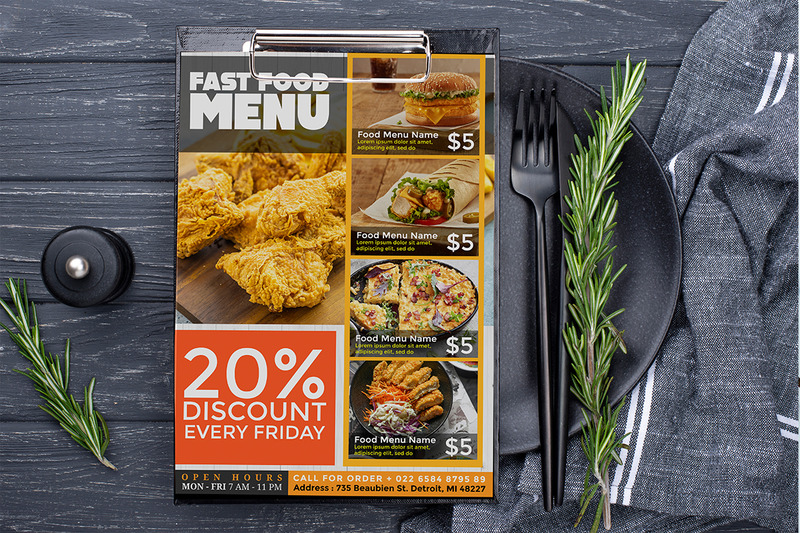 Restaurant Food Menu Design - Features Image 2