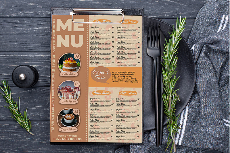 Taart Menu Flyer Sjabloon #4 - Features Image 2