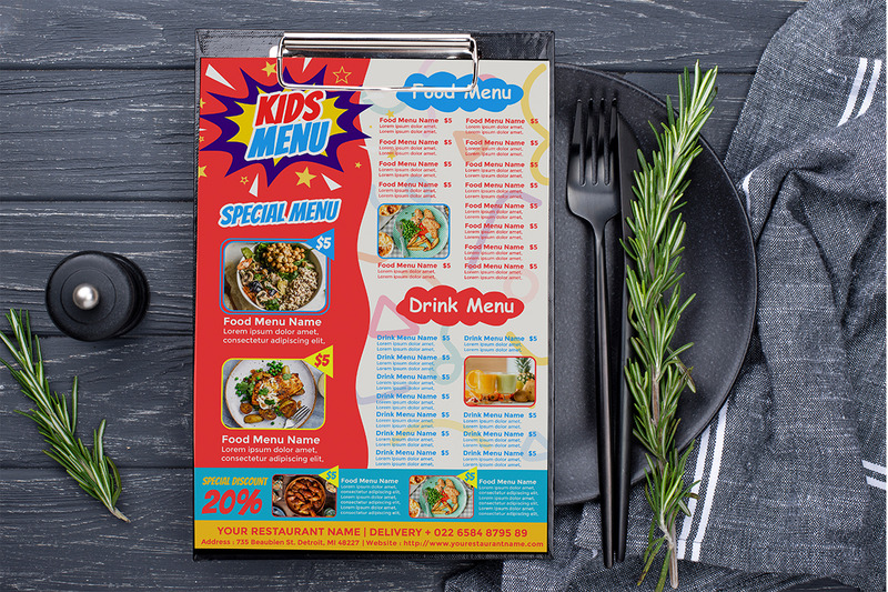 Fastfoodmenu - Flyer-sjabloon - Features Image 2