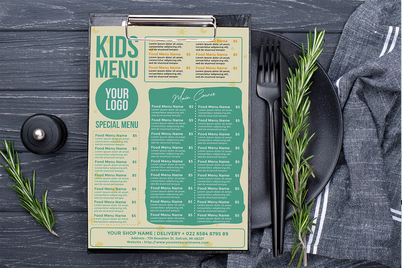 Kindermenu - Foldersjabloon #4 - Features Image 2