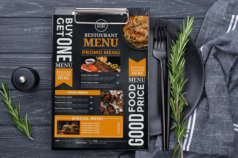 Simple restaurant menu template 2 - Features Image 1
