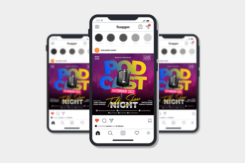 Podcast szórólap sablon #3 - Features Image 2