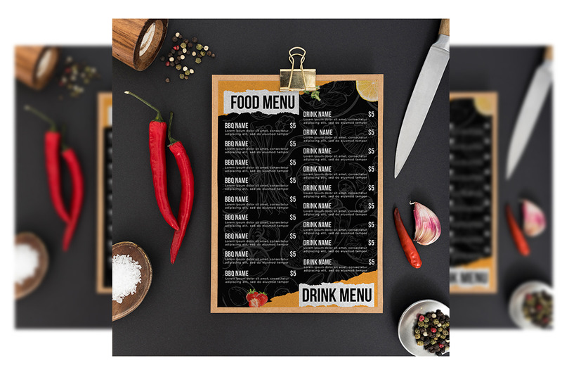 BBQ Menu - Šablona letáku - Features Image 1