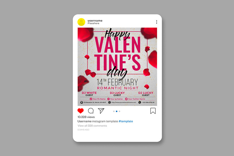 Valentijnsdag - Flyer-sjabloon - Features Image 2