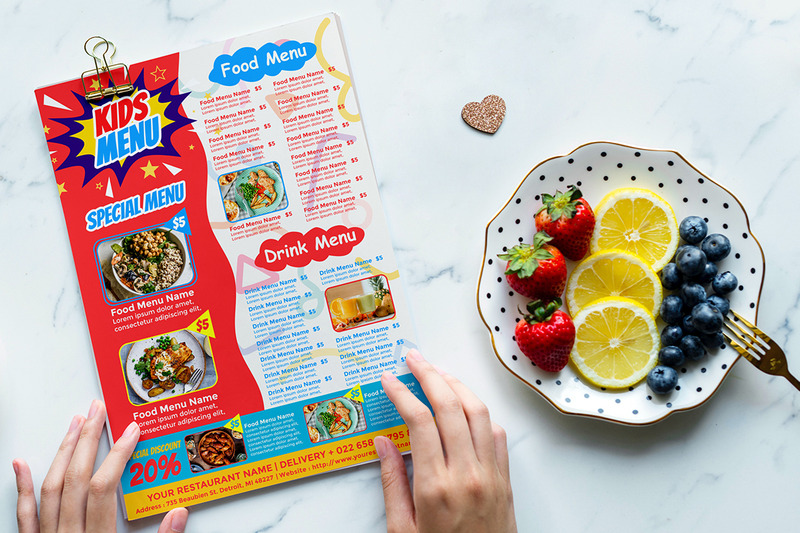 Fastfoodmenu - Flyer-sjabloon - Features Image 1