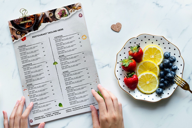 Restaurant Menu Template - Double Side - Features Image 3