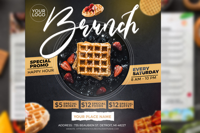 Dépliant Brunch - Réseaux Sociaux - Caractéristiques de l’image 3