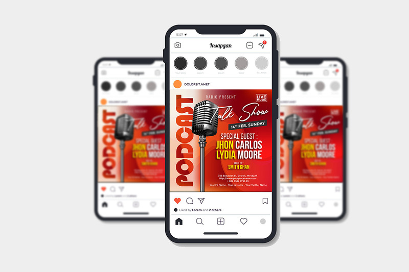 Podcast-tervezés – 3. szórólapsablon - Features Image 2