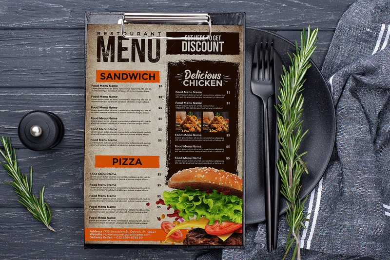 FREE - Vintage restaurant menu - Features Image 1