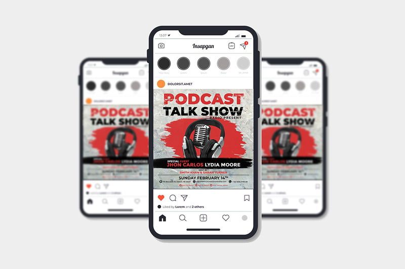 Podcast Design - Flyer Template - Features Image 2
