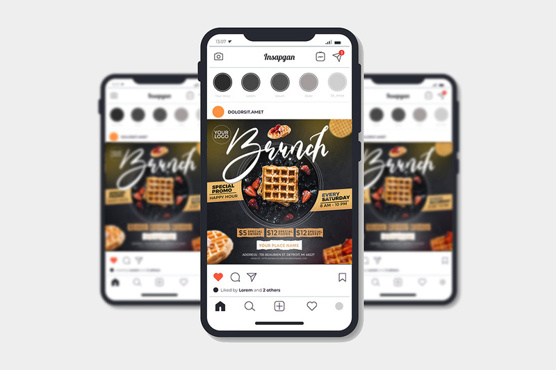 Dépliant Brunch - Réseaux Sociaux - Caractéristiques de l’image 2