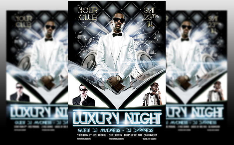 Luxury Night Party Flyer Template - Features Image 1