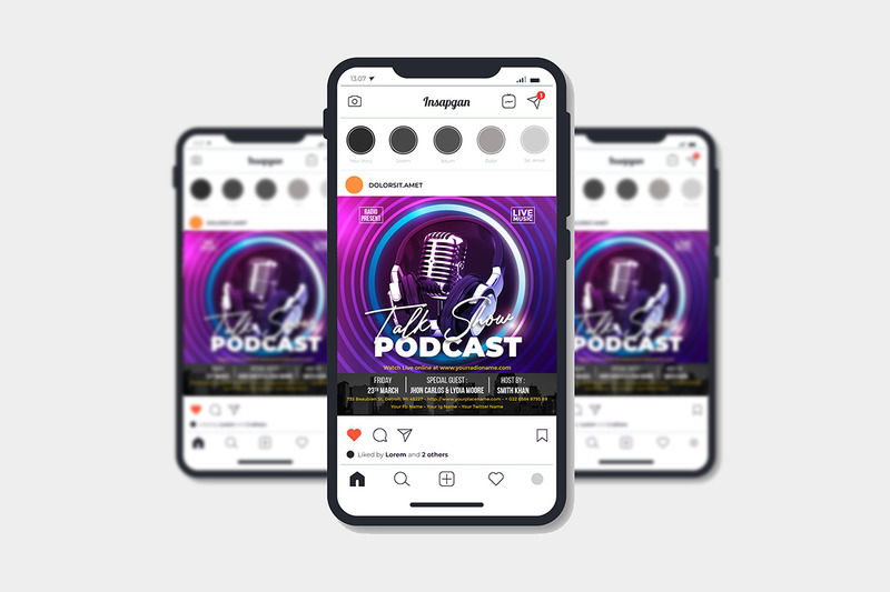 Podcast/Talkshow szórólap sablon #5 - Features Image 3