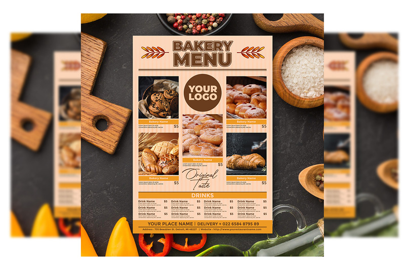 Bakery Menu - Flyer Template #2 - Features Image 3