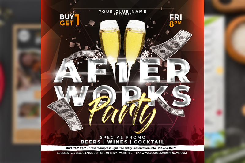 Club Parties - flyer template - Features Image 3