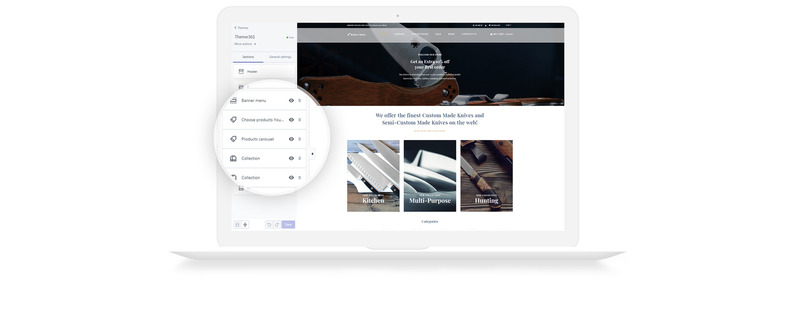 Knives store - Free Weapons Store Clean Shopify Theme - Features Image 5