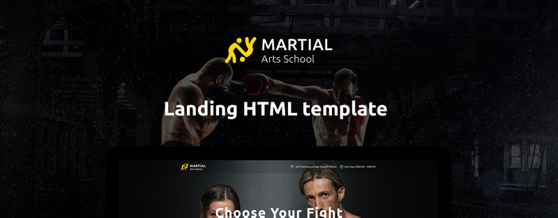 Martial Arts School Free Landing Page Template - Features Image 1