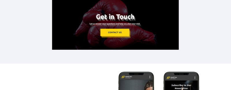 Martial Arts School Free Landing Page Template - Features Image 7