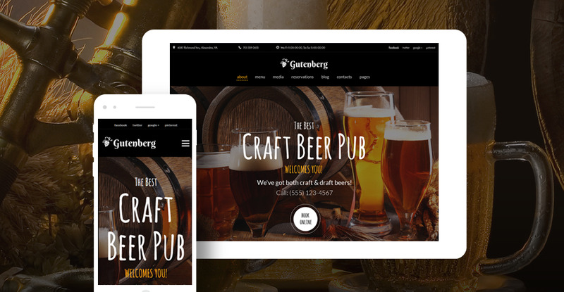 GutenBerg — тема WordPress для пивного пабу та пивоварні Elemetor - Features Image 5