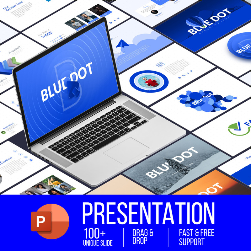 Blue Dot-Business Infographic PowerPoint-Presentation - Features Image 1