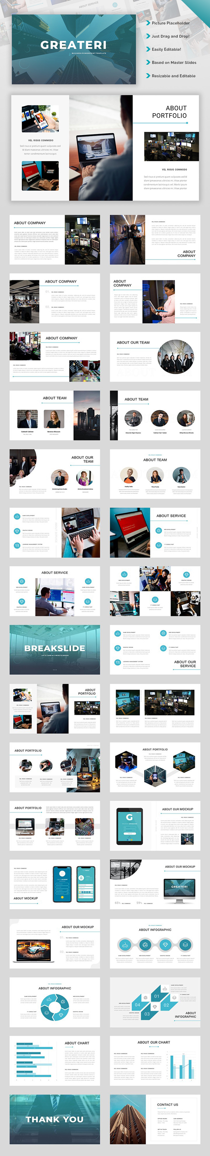 Greateri – Zakelijke Keynote-sjabloon - Features Image 1