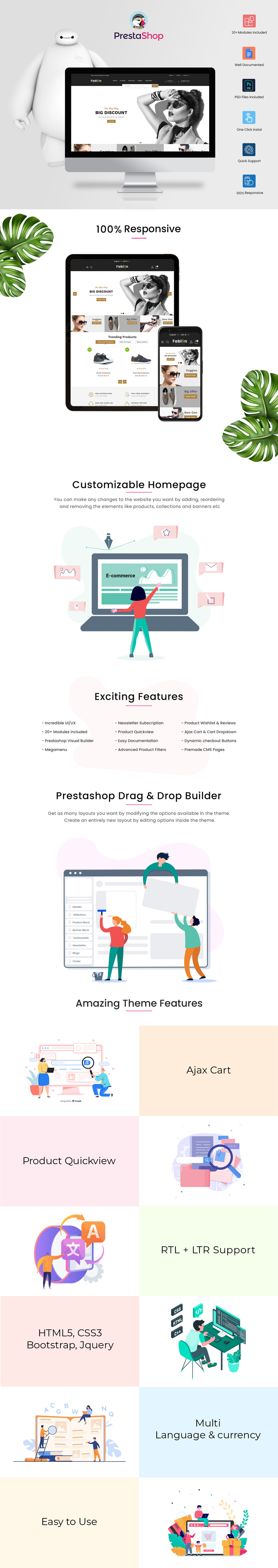 Fabion Fashion Store Prestashop Template - Features Image 1