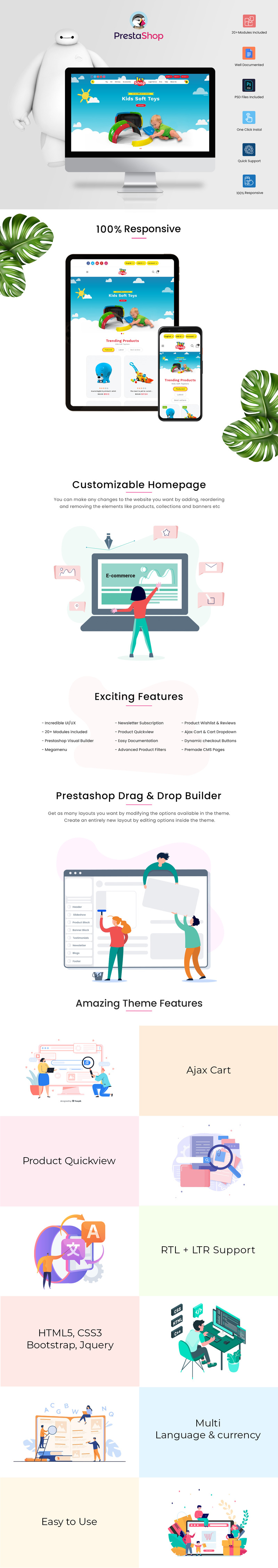 Toyshop - Kids Clothing and Toys store PrestaShop Theme - Features Image 1
