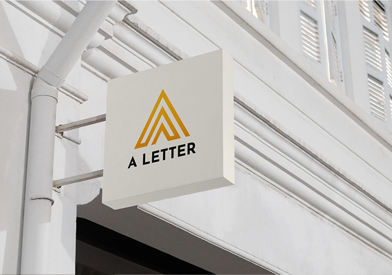 A Letter Modern Monogram Logo Template - Features Image 2
