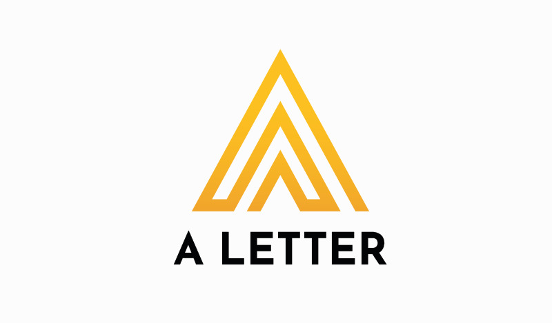 A Letter Modern Monogram Logo Template - Features Image 1