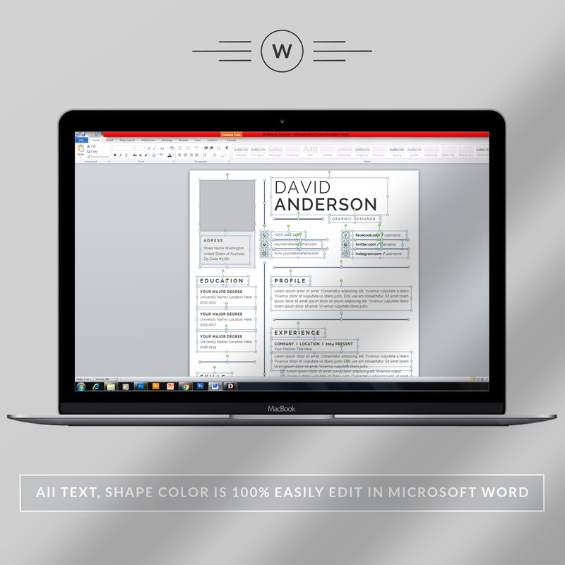 Елегантний шаблон резюме на 3 сторінки - Features Image 5