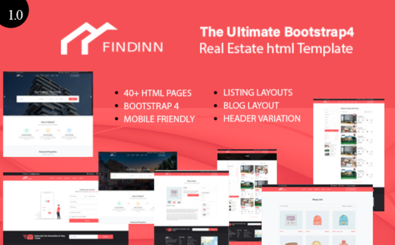 FindInn - Real Estate & Property Listing HTML Template - Features Image 1