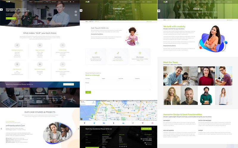 ALIE: Mehrzweck-, leichte Bootstrap5- und SASS-Website-Vorlage - Eigenschaften Bild 1